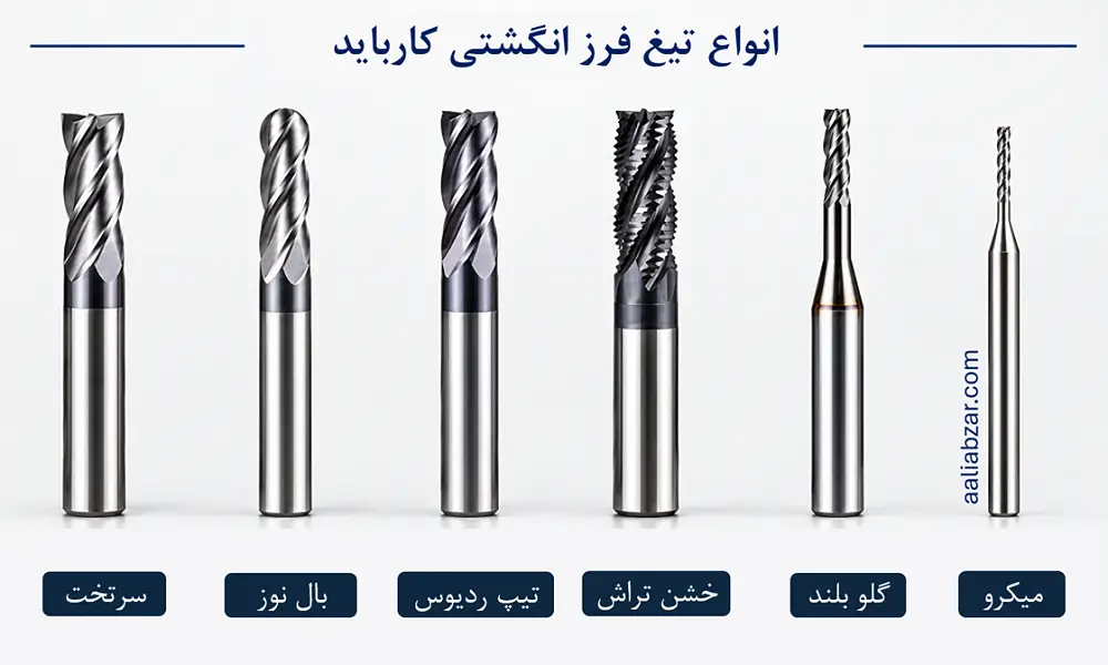 انواع تیغ فرز انگشتی