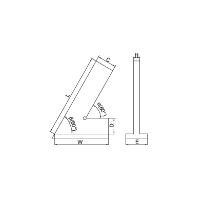 گونیا صنعتی 60 درجه لبه دار